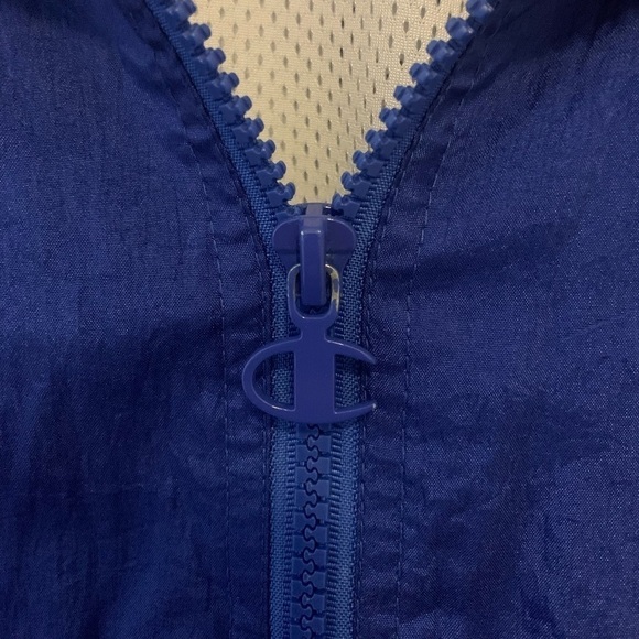 CHAMPION | Vintage Red White & Blue Warm Up Windbreaker | Size L - Picture 12 of 12